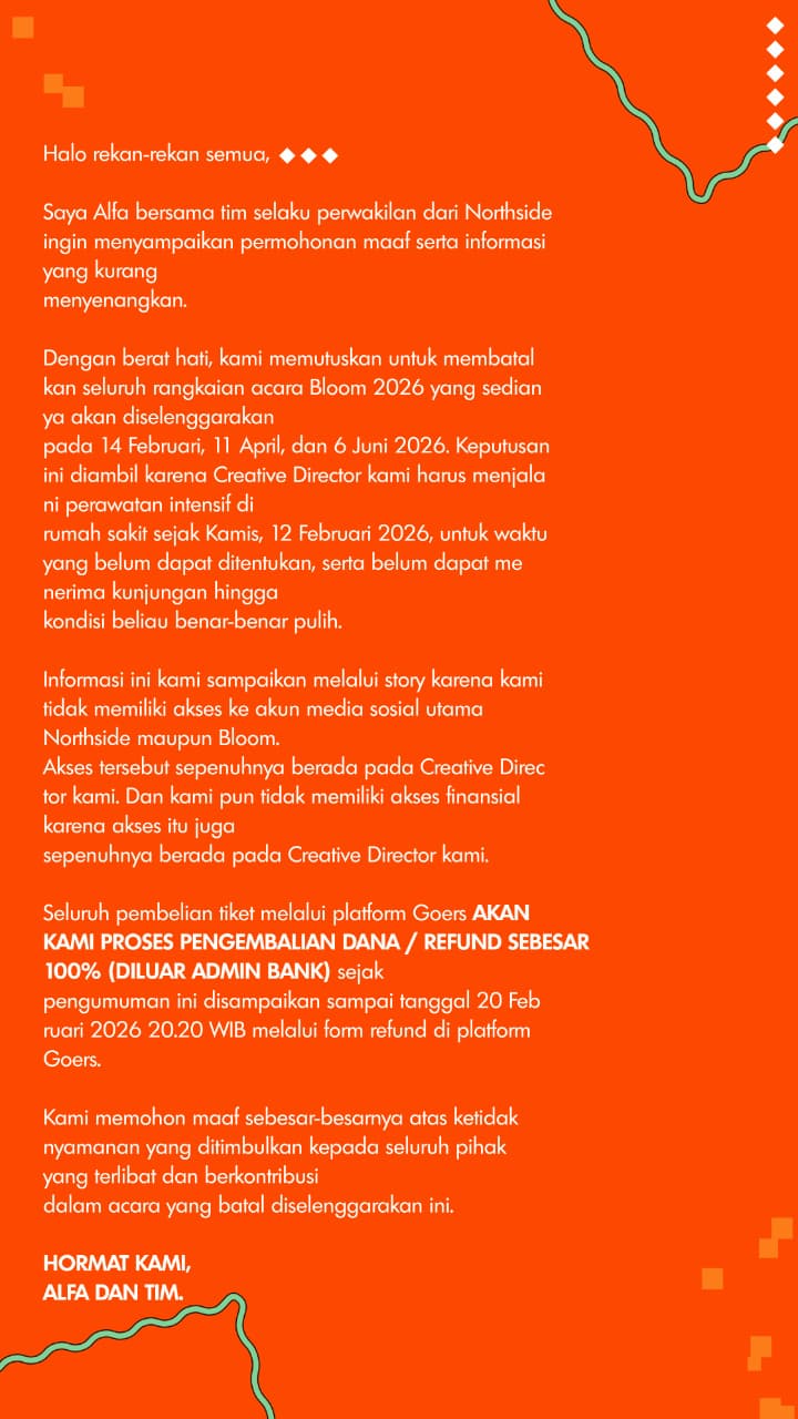 Bloom Cancelled Announcement